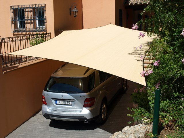 Shade Sail Gallery - Car Sails - The Shade Sail Company